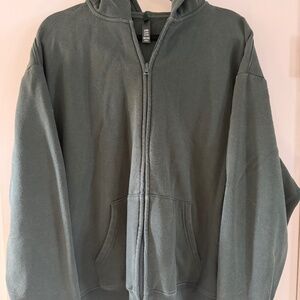 Skims CLASSIC ZIP UP HOODIE -Spruce